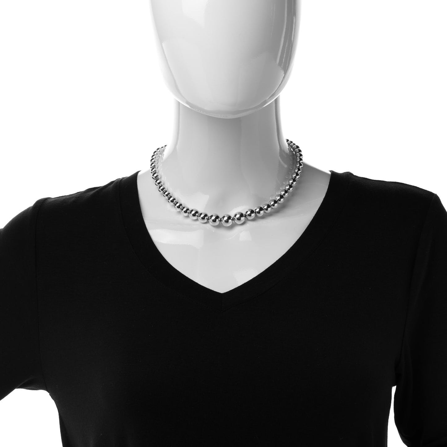 Sterling Silver HardWear Graduated Ball Necklace