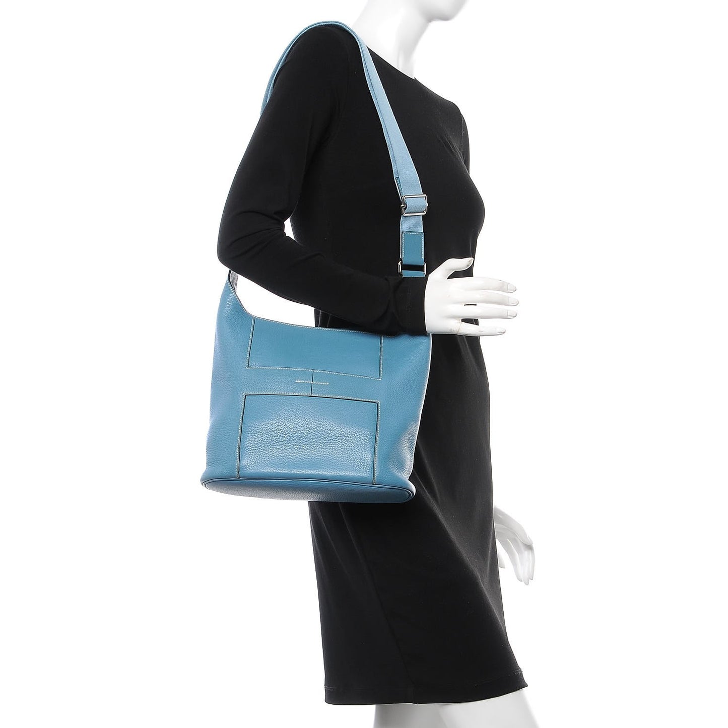 Taurillon Clemence Sac Good News PM Blue Jean