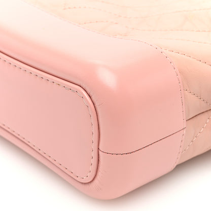 Chanel Aged Calfskin Chevron Quilted Small Gabrielle Hobo Pink 10 of 10