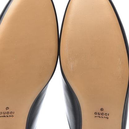 Gucci Calfskin Crystal Tiger Embroidered Princetown Slippers 41 Black 6 of 10