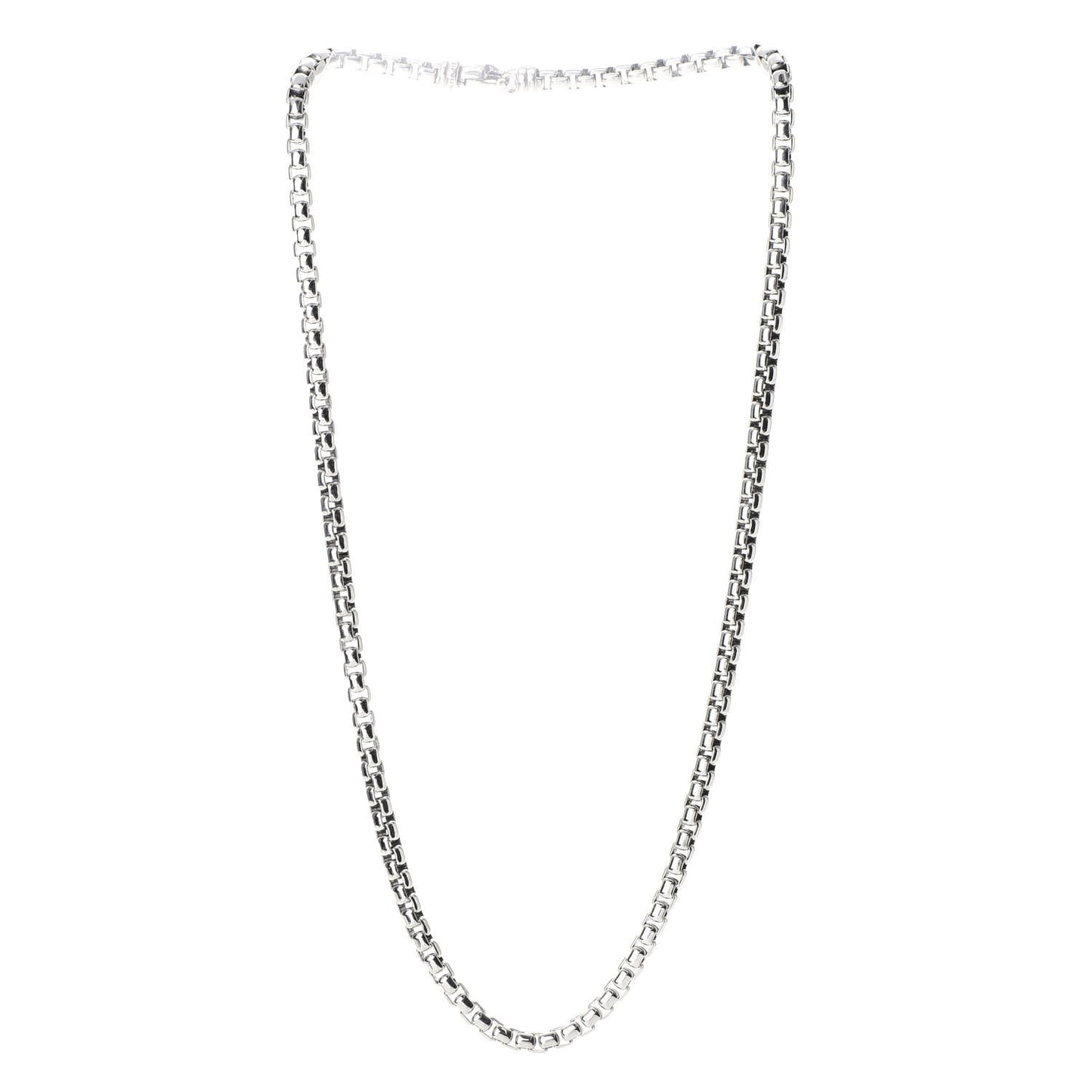 Sterling Silver 4.8mm Box Chain Necklace 20"