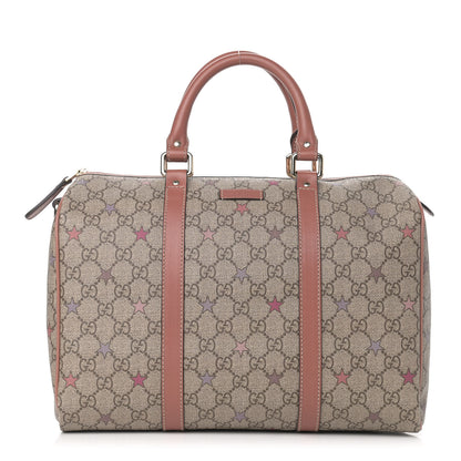 Gucci GG Supreme Stars Medium Joy Boston Pink 1 of 16