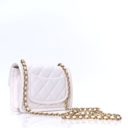 Chanel Caviar Quilted Mini Sweet Classic Flap White 2 of 4