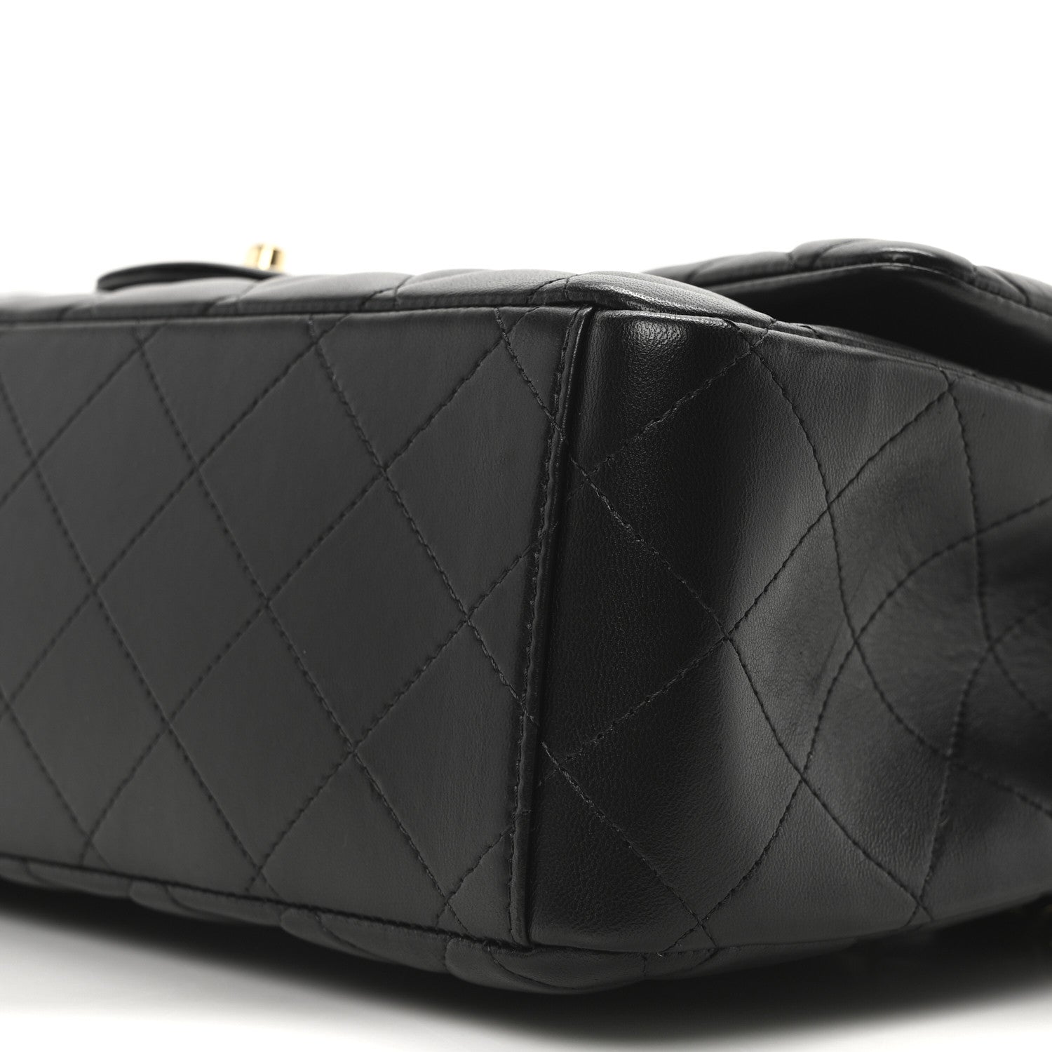 Chanel Lambskin Quilted Maxi Double Flap Black 10 of 11