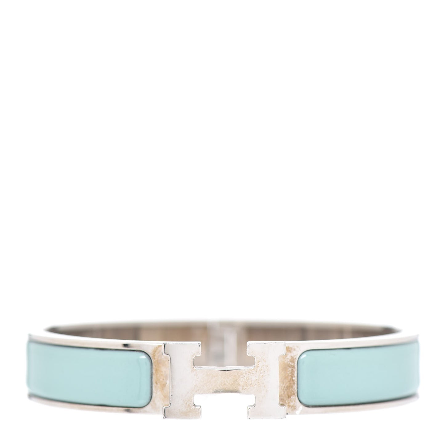 Enamel Narrow Clic Clac H Bracelet PM Lagon