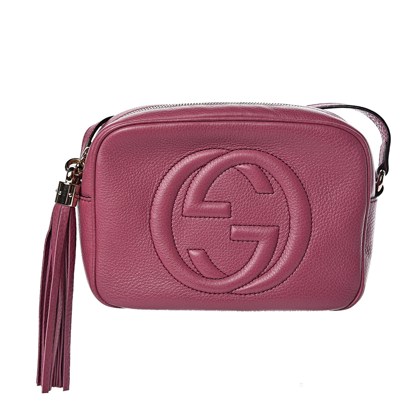 Pebbled Calfskin Small Soho Disco Bag Peonia Flower