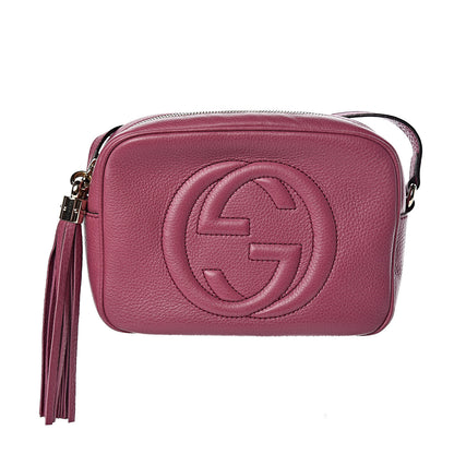 Gucci Pebbled Calfskin Small Soho Disco Bag Peonia Flower 1 of 10