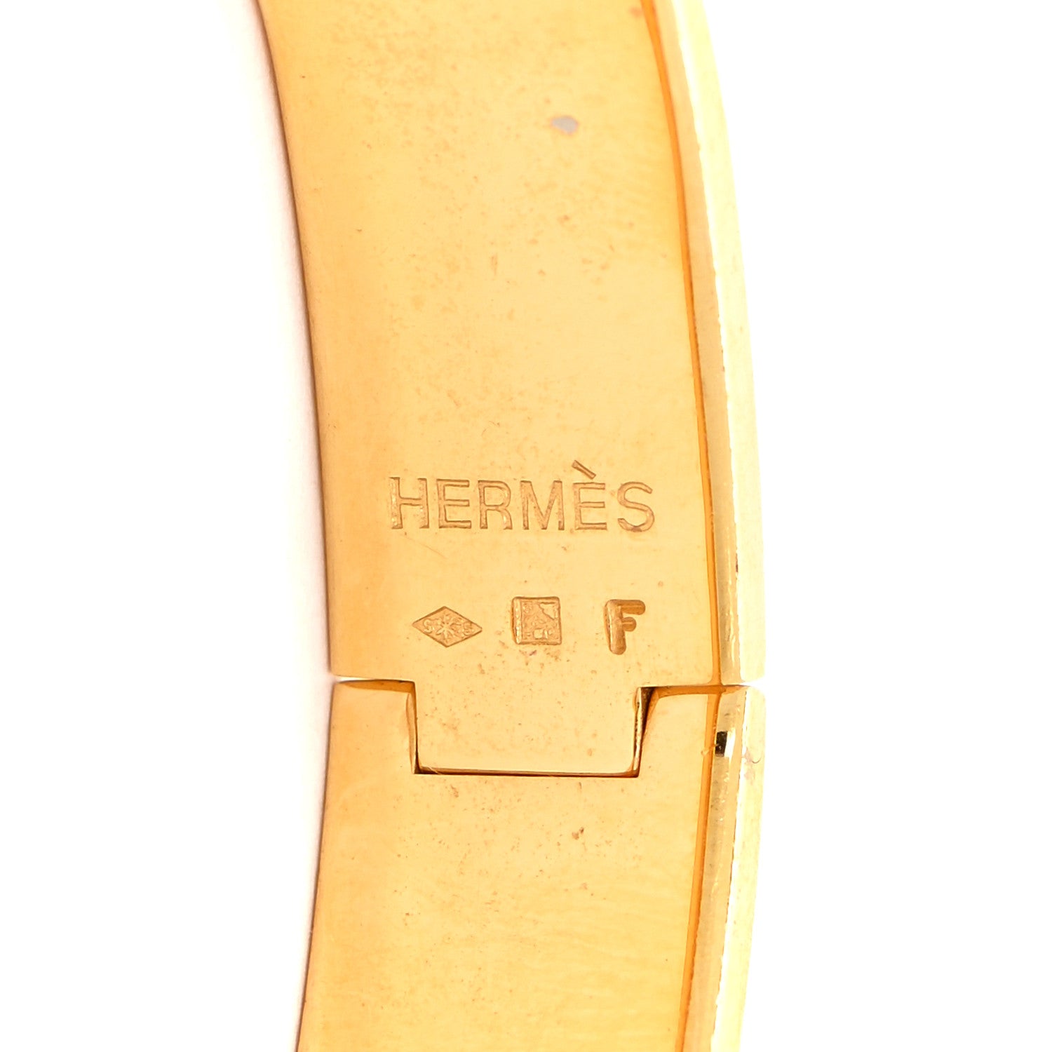 Hermes Enamel Printed Narrow Loquet Bracelet 5 of 7
