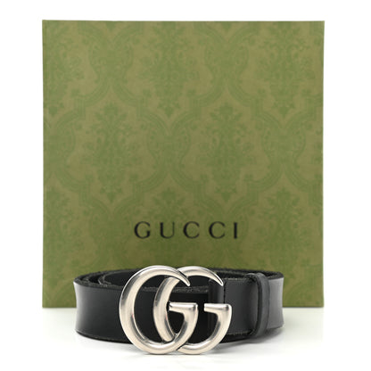 Gucci Faded Calfskin Double G 30mm Belt 85 34 Black 4 of 4