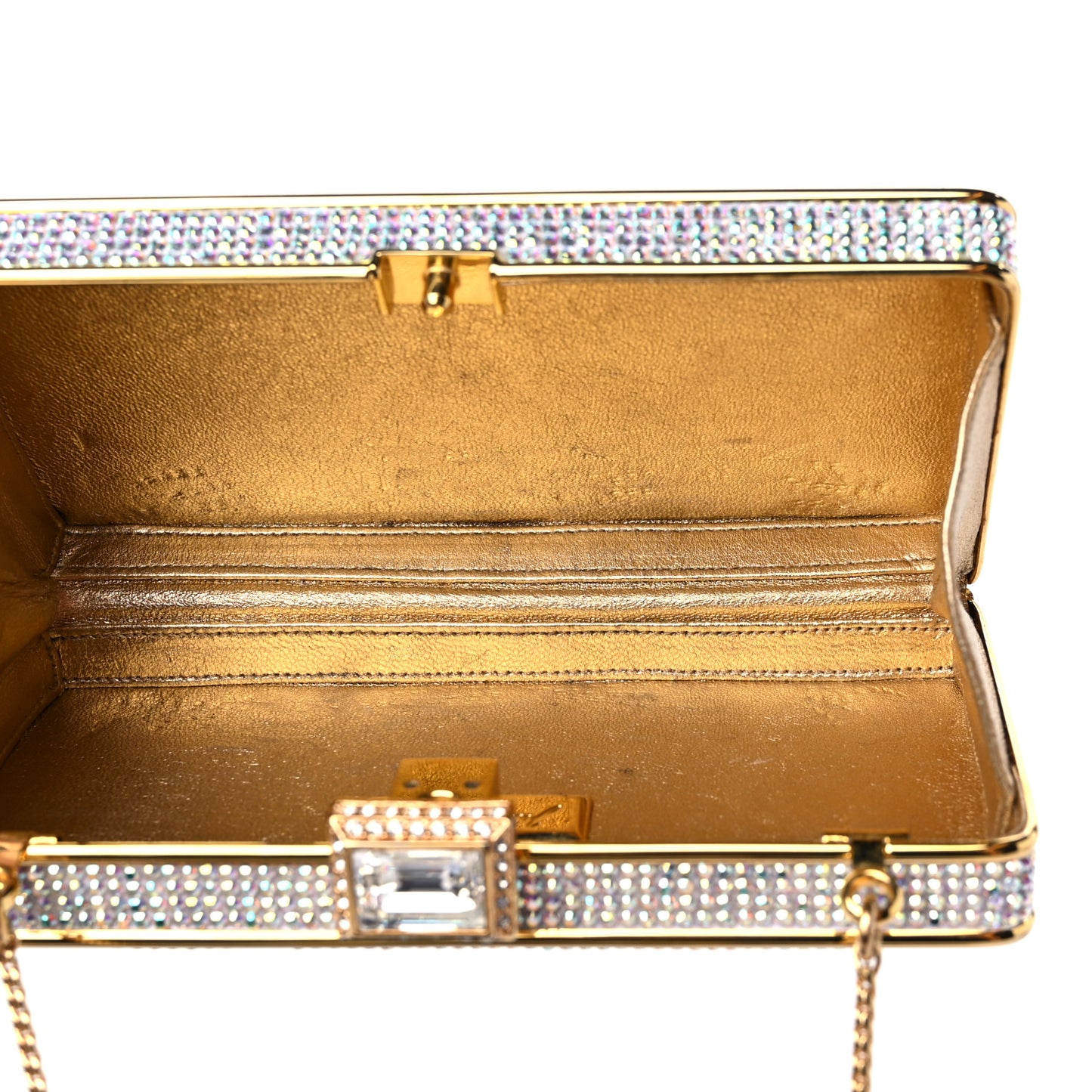 Swarovski Crystal Minaudiere Clutch Pink Multicolor