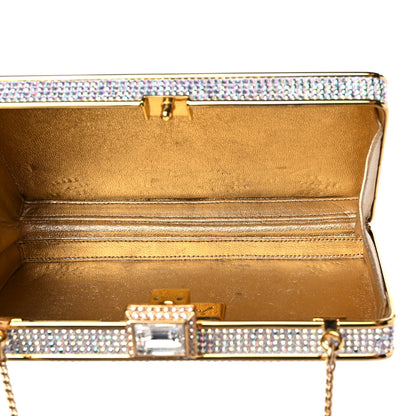 Judith Leiber Swarovski Crystal Minaudiere Clutch Pink Multicolor 5 of 10