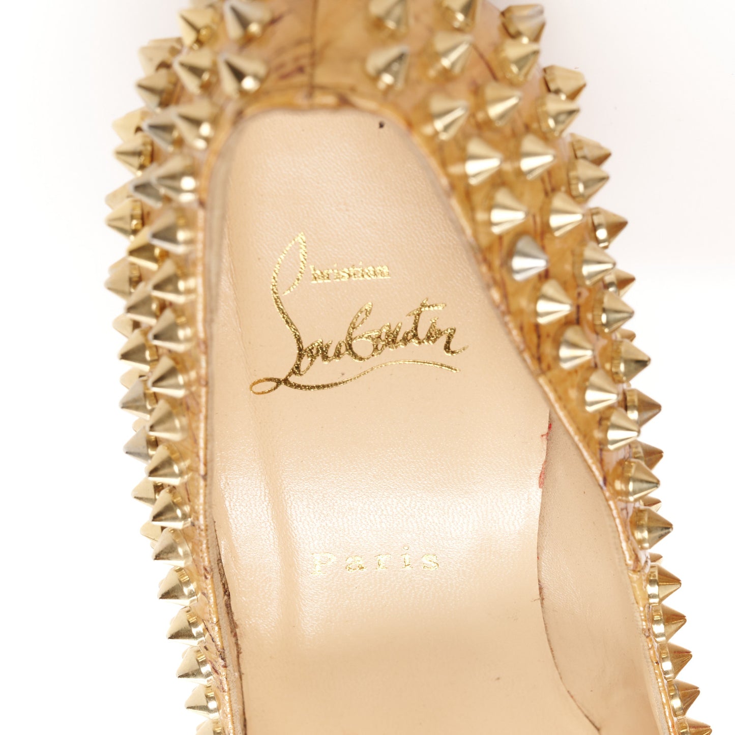 Cork Alti Spikes 160 Pumps 40 Natural Gold