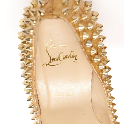Christian Louboutin Cork Alti Spikes 160 Pumps 40 Natural Gold 8 of 11