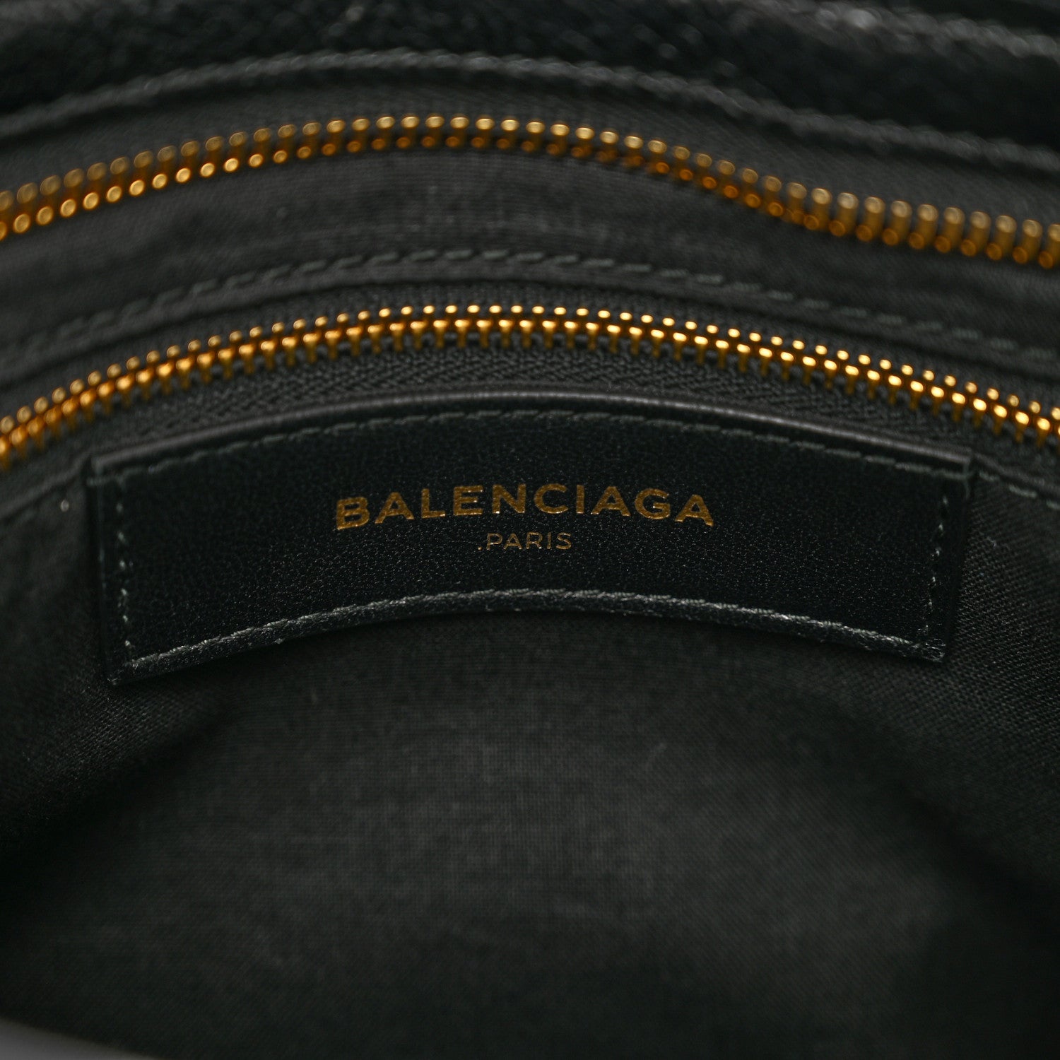 Balenciaga Chevre Gold Metallic Edge Hardware S City Black 7 of 10