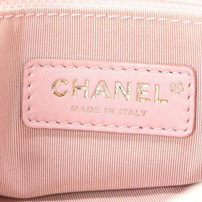 Chanel Grained Calfskin Stitched Medium Chevron Chic Top Handle Flap White 6 of 10