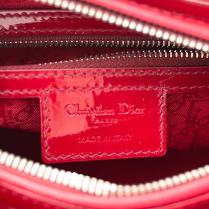 Christian Dior Patent Cannage Medium Lady Dior Red 6 of 10