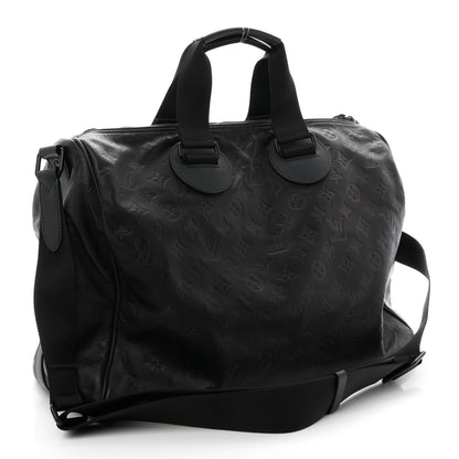 Louis Vuitton Calfskin Shadow Monogram Mens Speedy Bandouliere 40 3 of 9