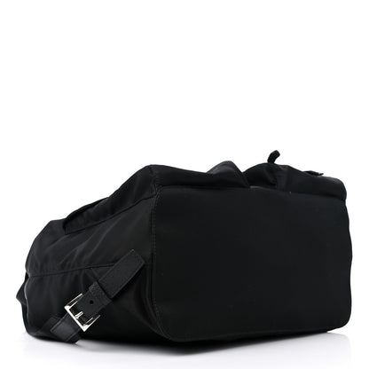 Prada Tessuto Nylon Saffiano Medium Backpack Black 4 of 9