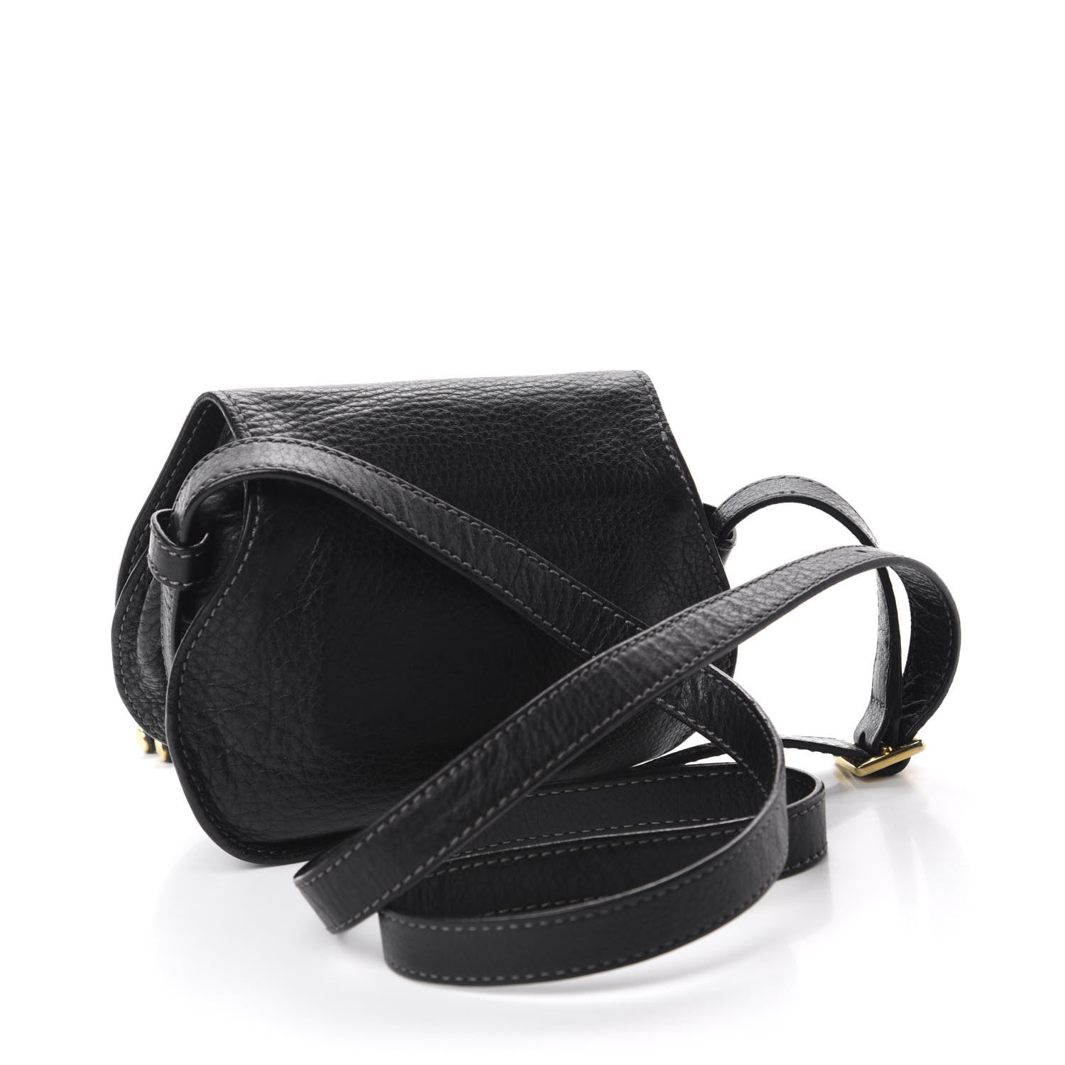 Chloe Calfskin Mini Marcie Round Crossbody Bag Black 3 of 11