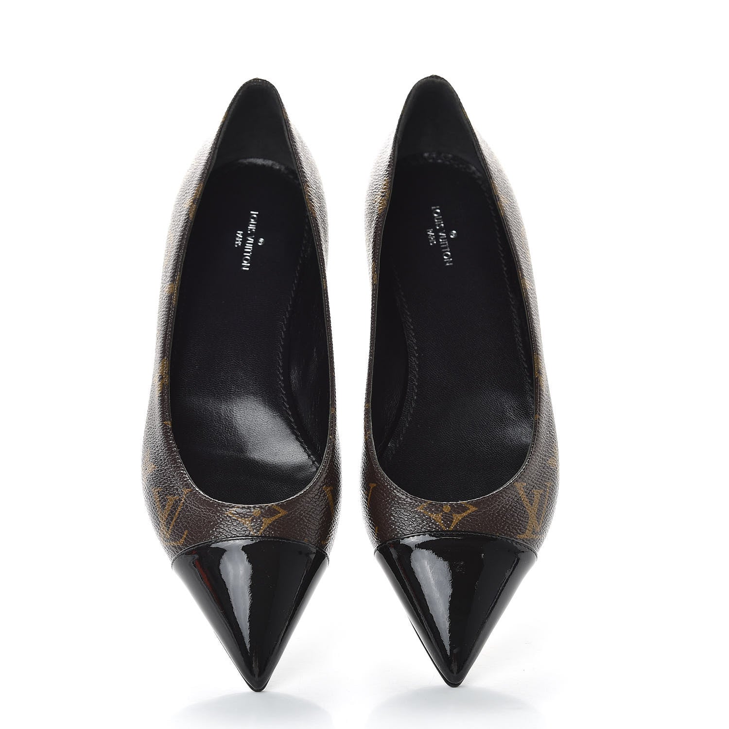 Louis Vuitton Patent Monogram Fetish Ballerina Flats 38.5 5 of 9