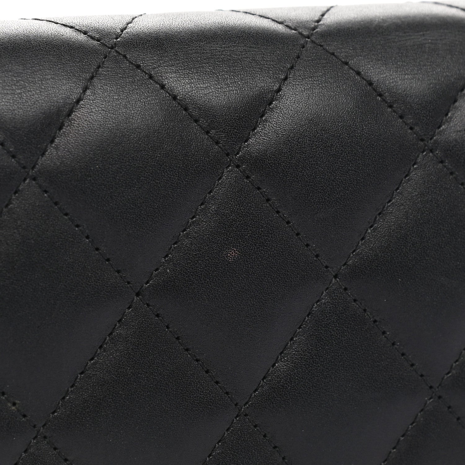 Chanel Calfskin Quilted Cambon Gusset Flap Wallet Black 10 of 12