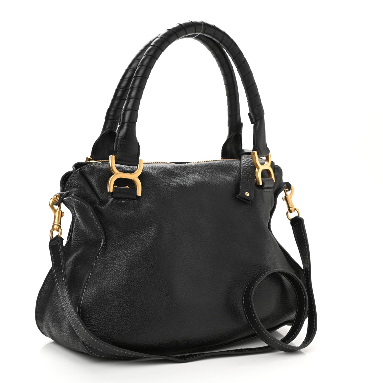 Chloe Calfskin Medium Marcie Satchel Black 2 of 11