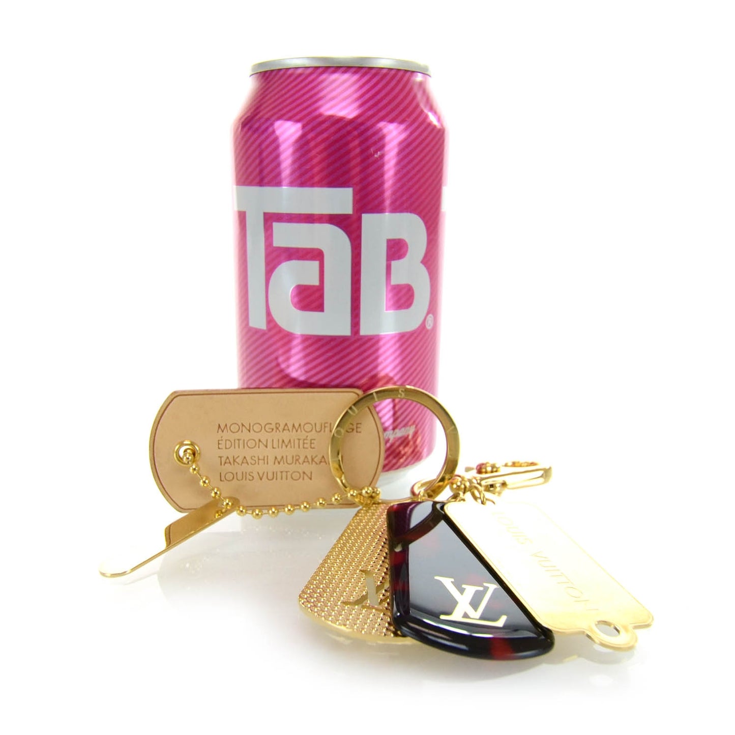 Monogramouflage Bag Charm Red