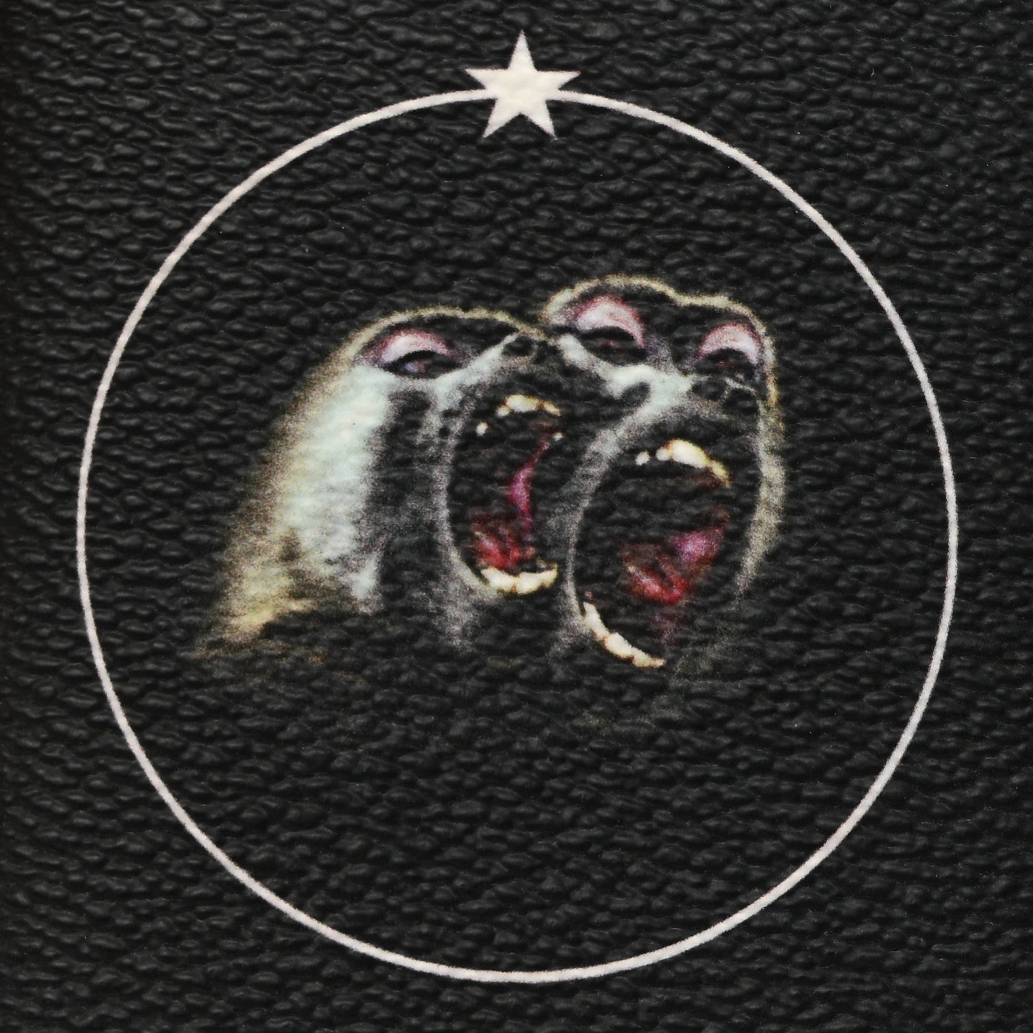 Givenchy Textured Coated Canvas Monkey Brother Print Folding Card Holder Black 9 of 9