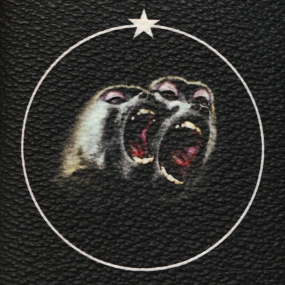 Givenchy Textured Coated Canvas Monkey Brother Print Folding Card Holder Black 9 of 9