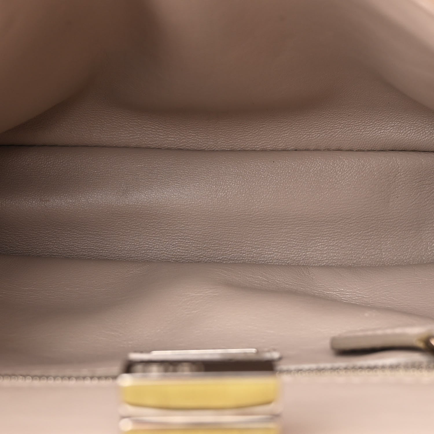 Fendi Nappa Colorblock Mini Peekaboo Iconic Satchel Plaster Banana Grigio Polvere 5 of 11