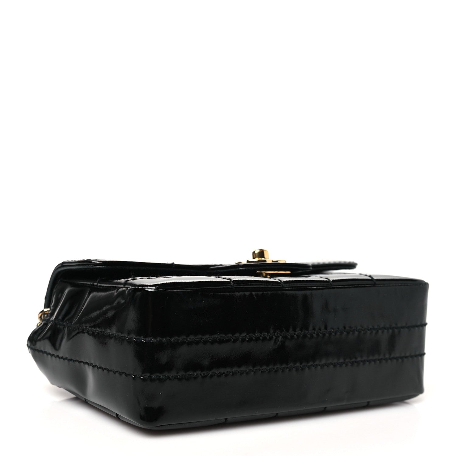 Chanel Patent Quilted Mini Chocolate Bar Flap Black 4 of 11