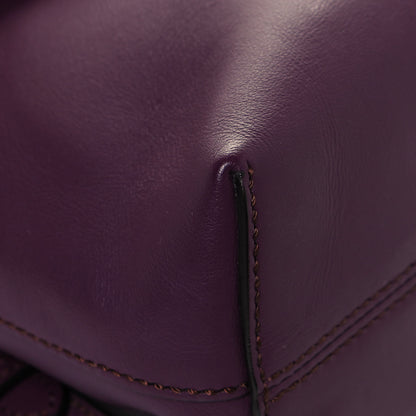 Fendi Vitello Century Pearl Bi-Color Scalloped Mini Back to School Backpack Amarone Black Cherry 9 of 15