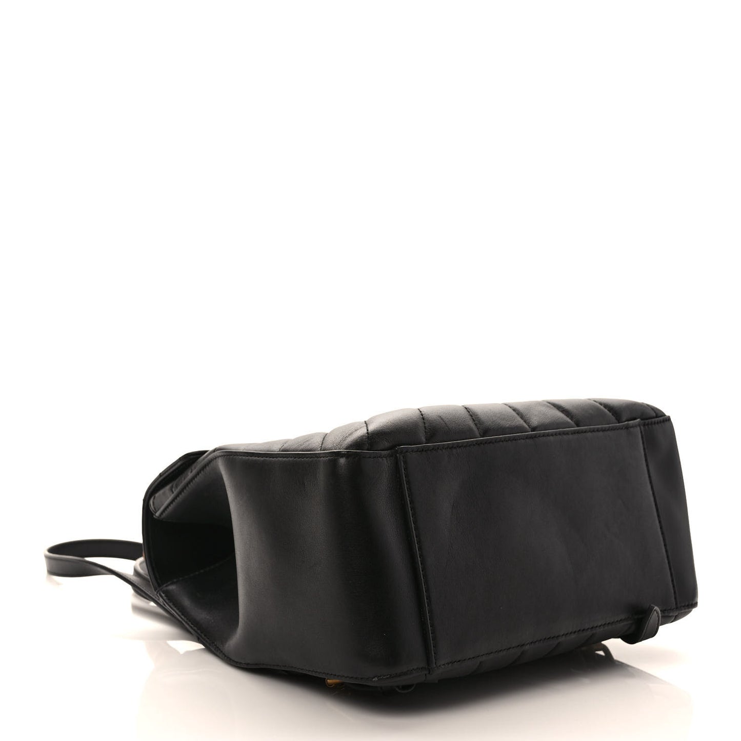 Calfskin Bamboo Trapuntata Queen Margaret Backpack Black