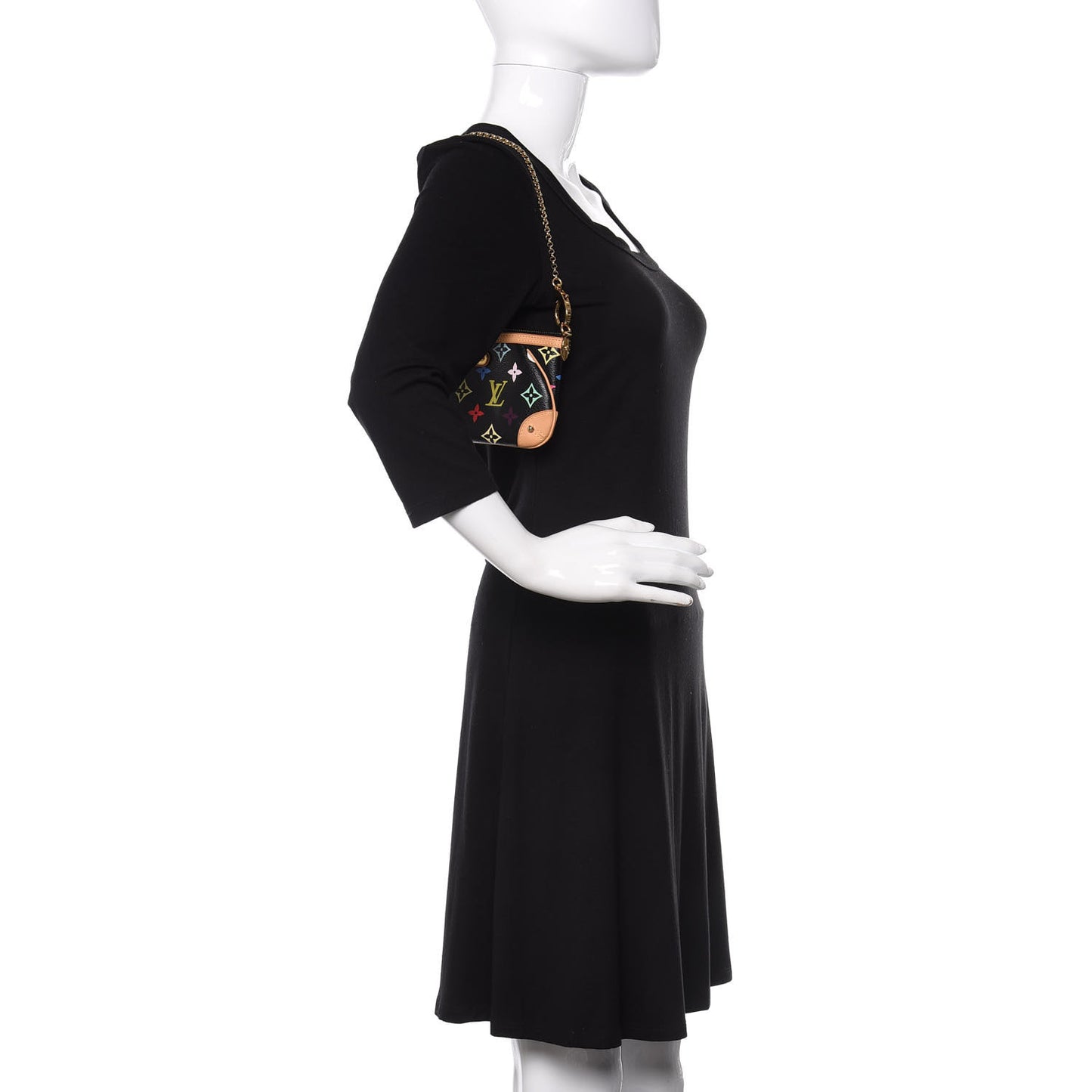 Monogram Multicolor Pochette Milla MM Black