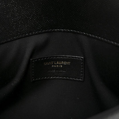 Saint Laurent Grain De Poudre Uptown Pouch Black 12 of 12