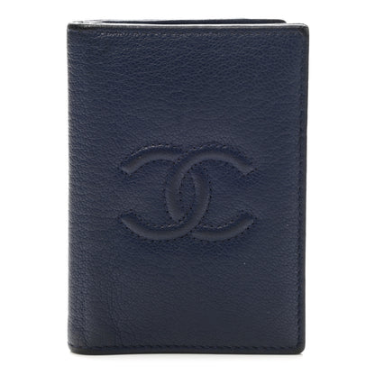 Chanel Lambskin Timeless CC Timeless Card Holder Wallet Navy 1 of 13