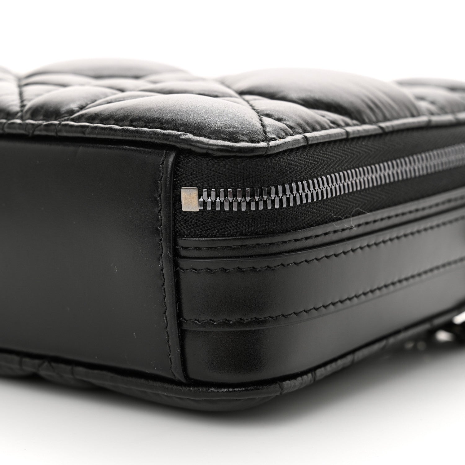 Christian Dior Calfskin Macrocannage Caro Box Bag Black 9 of 10