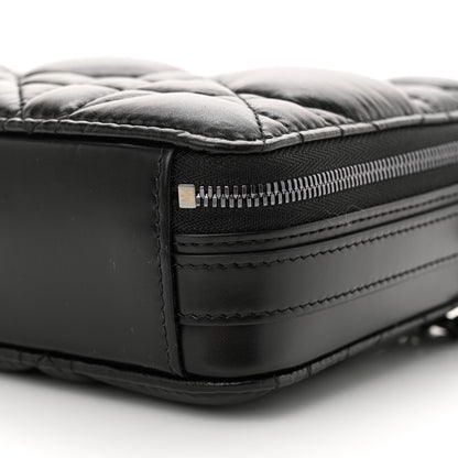 Christian Dior Calfskin Macrocannage Caro Box Bag Black 9 of 10