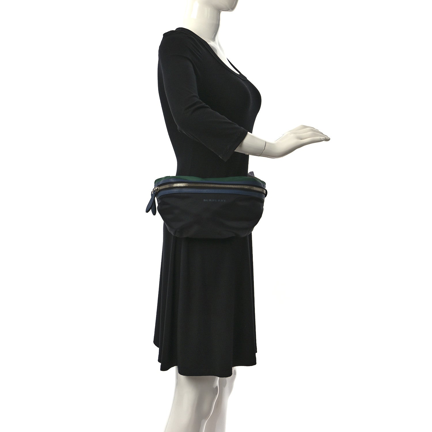 Burberry Nylon Color Block Medium Casual Sonny Bum Bag Black 2 of 10
