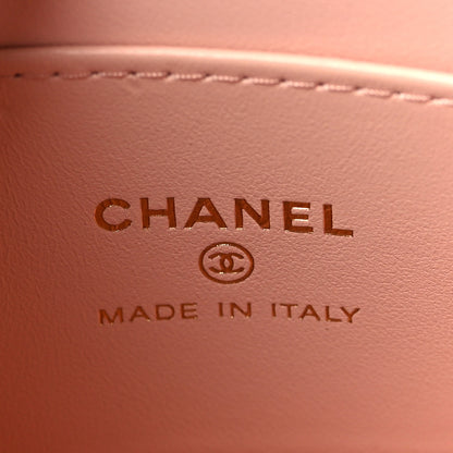 Chanel Shiny Aged Calfskin Quilted Mini Nano Kelly Shopper Light Pink 6 of 9