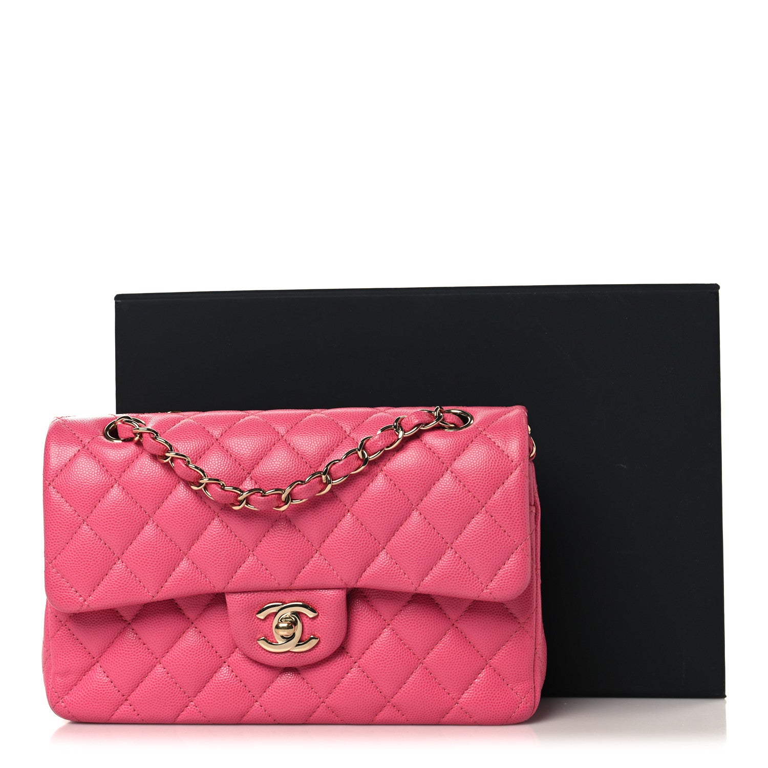Chanel Caviar Quilted Small Double Flap Pink 11 of 11