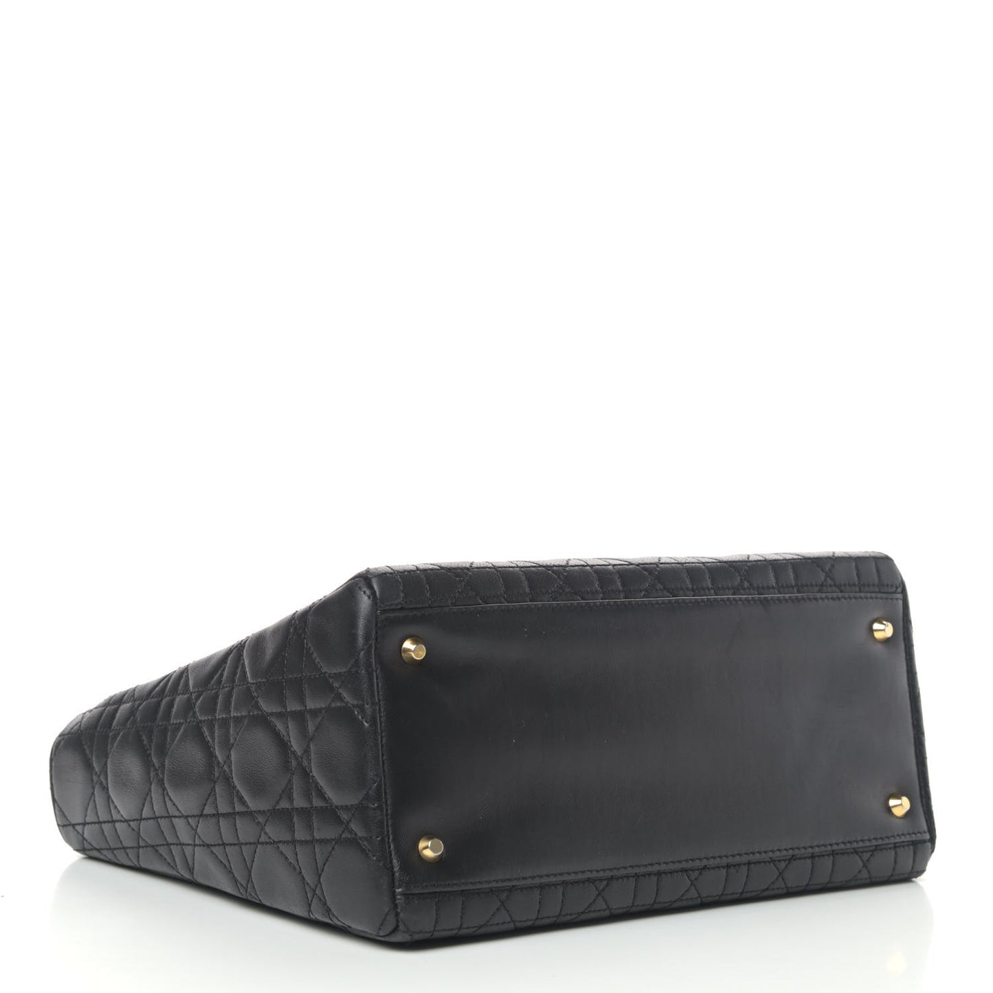 Lambskin Cannage Medium Lady Dior Black