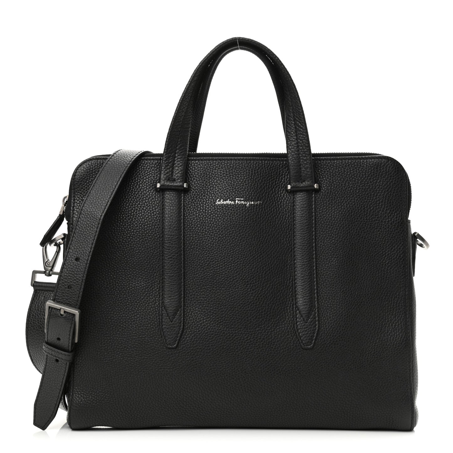 Calfskin Firenze Briefcase Black