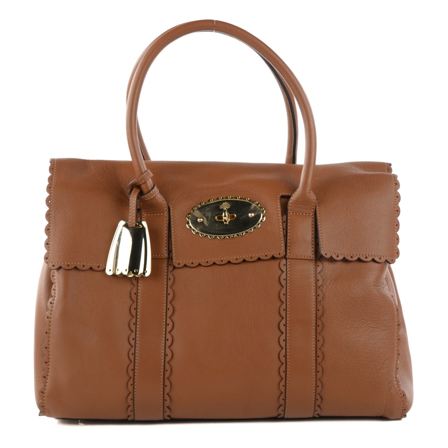 Soft Matte Leather Cookie Bayswater Satchel Oak