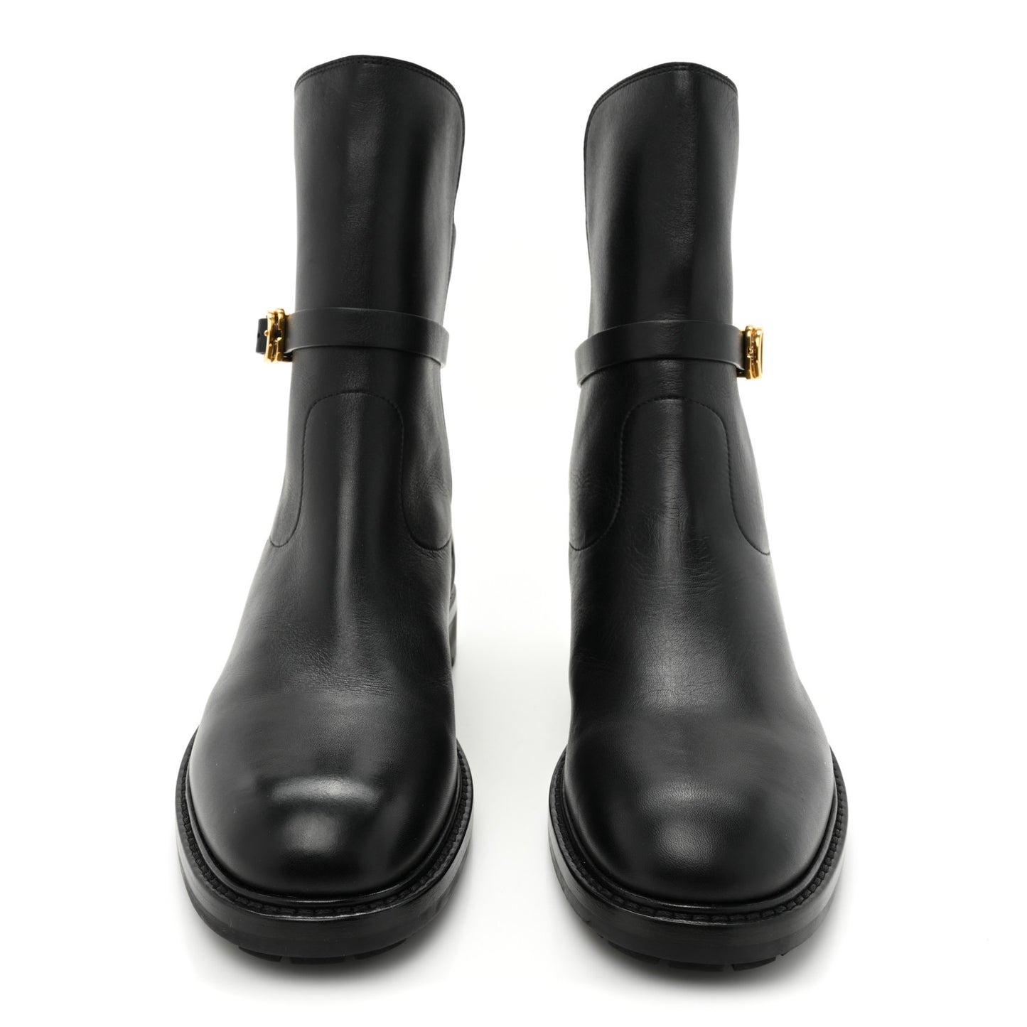 Calfskin Empreinte Ankle Boots 41 Black