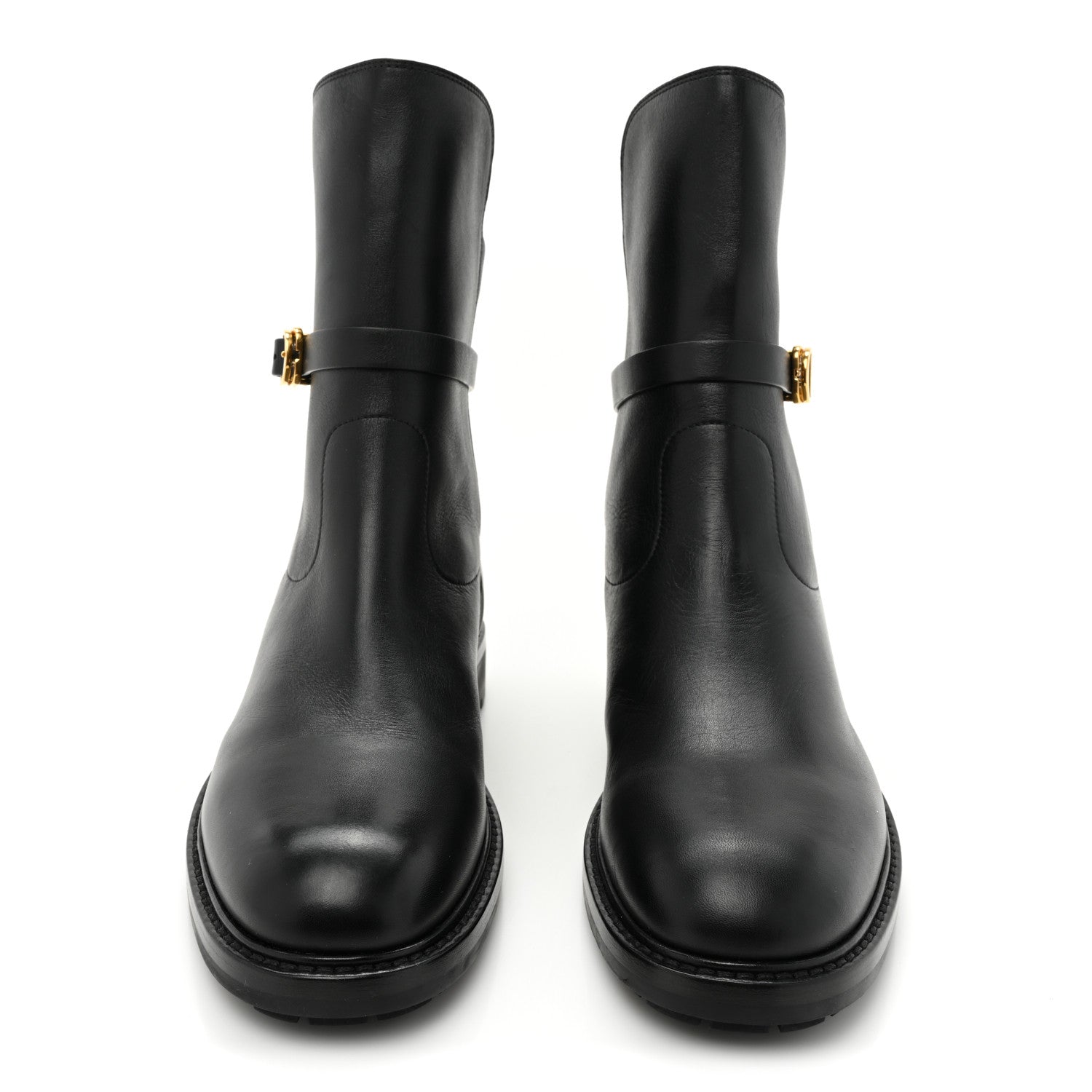 Christian Dior Calfskin Empreinte Ankle Boots 41 Black 2 of 9