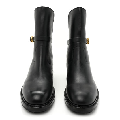 Christian Dior Calfskin Empreinte Ankle Boots 41 Black 2 of 9