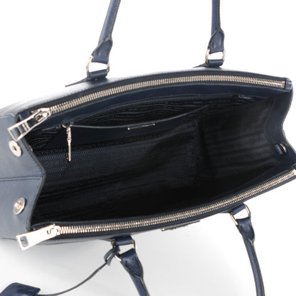 Prada Saffiano Medium Galleria Double Zip Tote Baltico 5 of 8