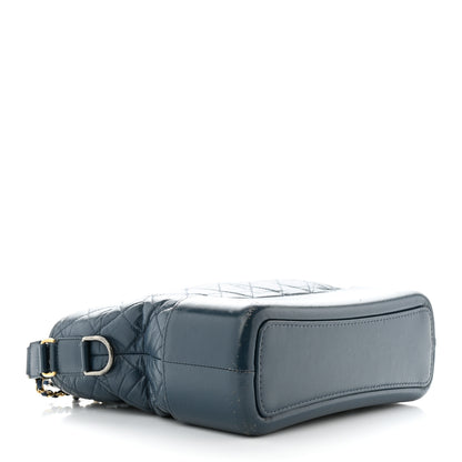 Chanel Aged Calfskin Quilted Medium Gabrielle Hobo Blue 4 of 12