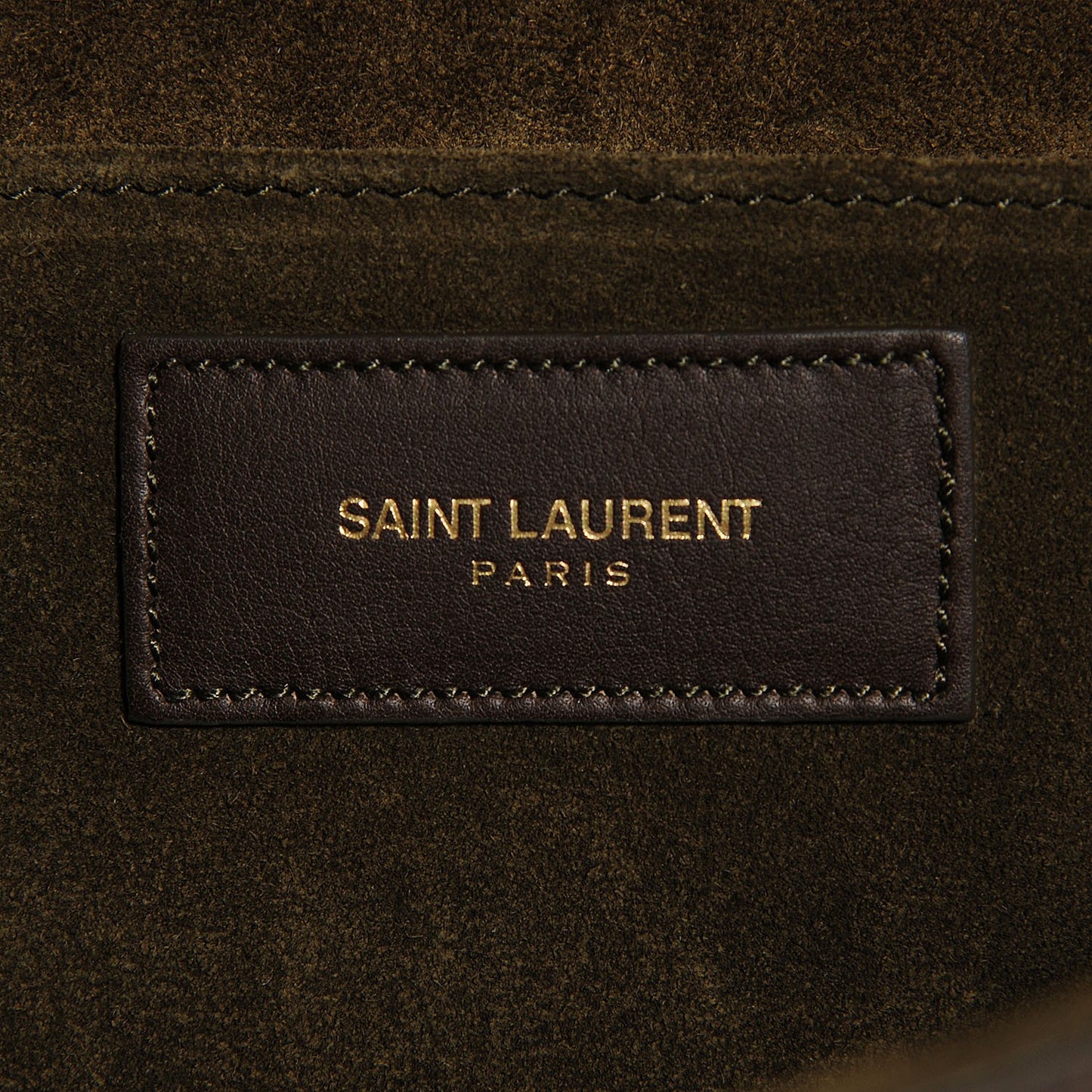 Calfskin Classic Y Clutch Brown